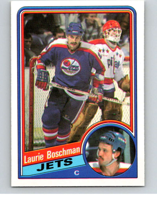 1984-85 O-Pee-Chee #335 Laurie Boschman  Winnipeg Jets  V64639 Image 1