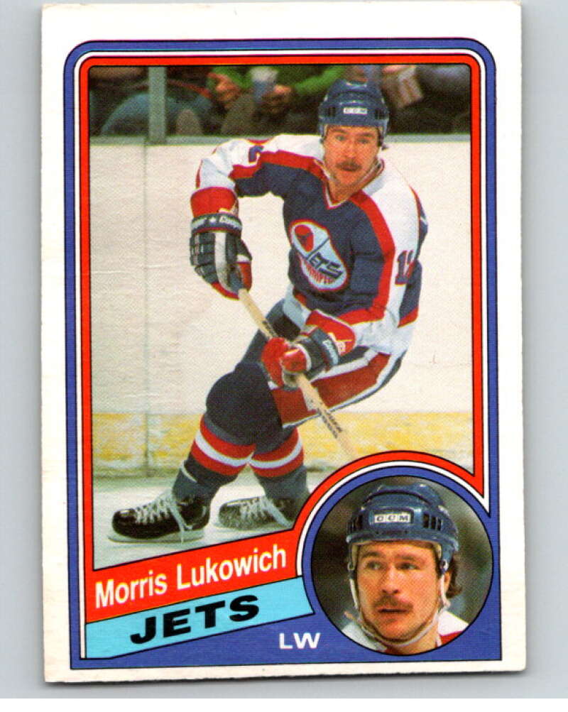 1984-85 O-Pee-Chee #340 Morris Lukowich  Winnipeg Jets  V64648 Image 1