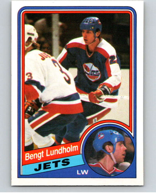 1984-85 O-Pee-Chee #341 Bengt Lundholm  Winnipeg Jets  V64651 Image 1