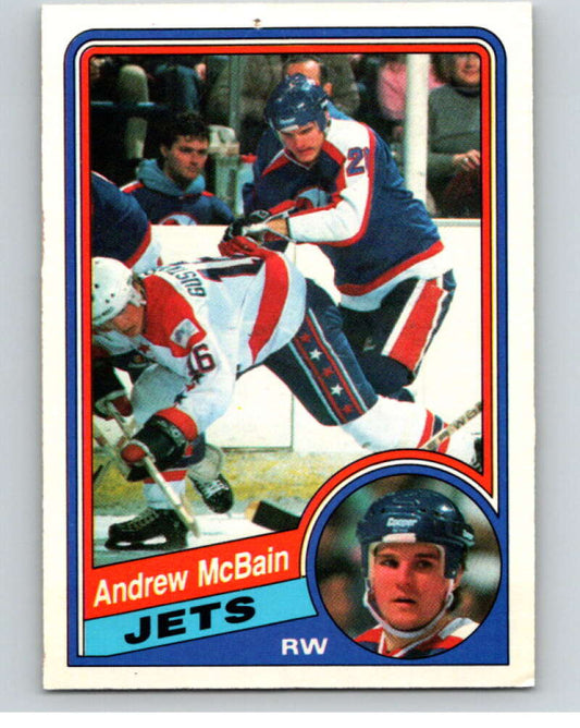 1984-85 O-Pee-Chee #343 Andrew McBain  RC Rookie Winnipeg Jets  V64660 Image 1