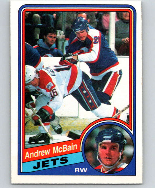 1984-85 O-Pee-Chee #343 Andrew McBain  RC Rookie Winnipeg Jets  V64662 Image 1