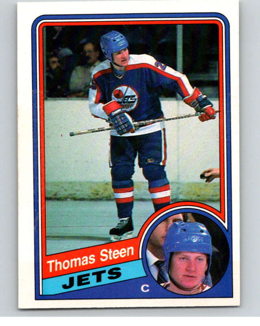 1984-85 O-Pee-Chee #348 Thomas Steen  Winnipeg Jets  V64674 Image 1