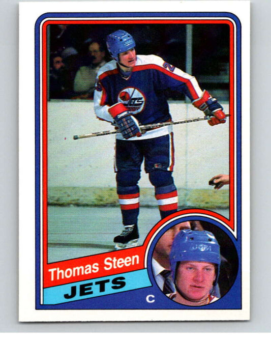 1984-85 O-Pee-Chee #348 Thomas Steen  Winnipeg Jets  V64675 Image 1