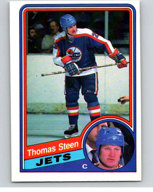 1984-85 O-Pee-Chee #348 Thomas Steen  Winnipeg Jets  V64676 Image 1