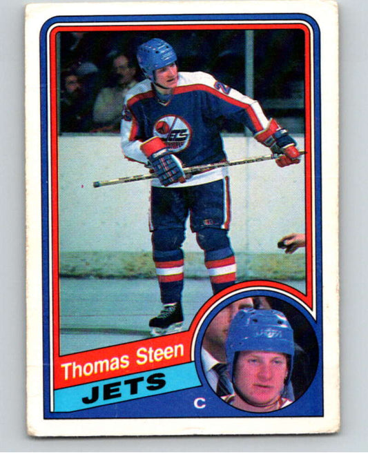 1984-85 O-Pee-Chee #348 Thomas Steen  Winnipeg Jets  V64677 Image 1