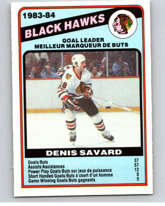 1984-85 O-Pee-Chee #355 Denis Savard TL  Chicago Blackhawks  V64690 Image 1