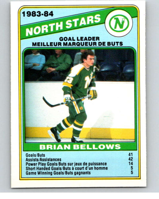 1984-85 O-Pee-Chee #359 Brian Bellows TL  Minnesota North Stars  V64700 Image 1