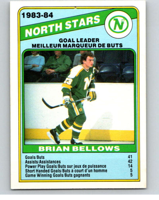 1984-85 O-Pee-Chee #359 Brian Bellows TL  Minnesota North Stars  V64701 Image 1