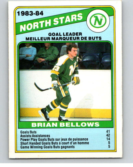 1984-85 O-Pee-Chee #359 Brian Bellows TL  Minnesota North Stars  V64702 Image 1