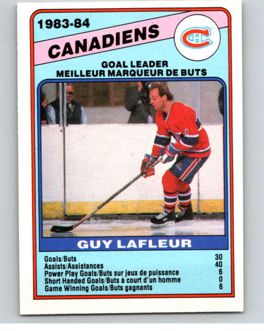 1984-85 O-Pee-Chee #360 Guy Lafleur TL  Montreal Canadiens  V64705 Image 1