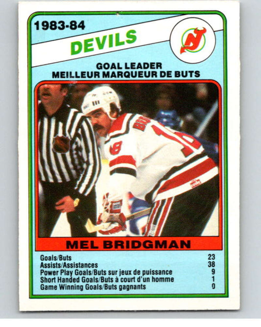1984-85 O-Pee-Chee #361 Mel Bridgman TL  New Jersey Devils  V64708 Image 1