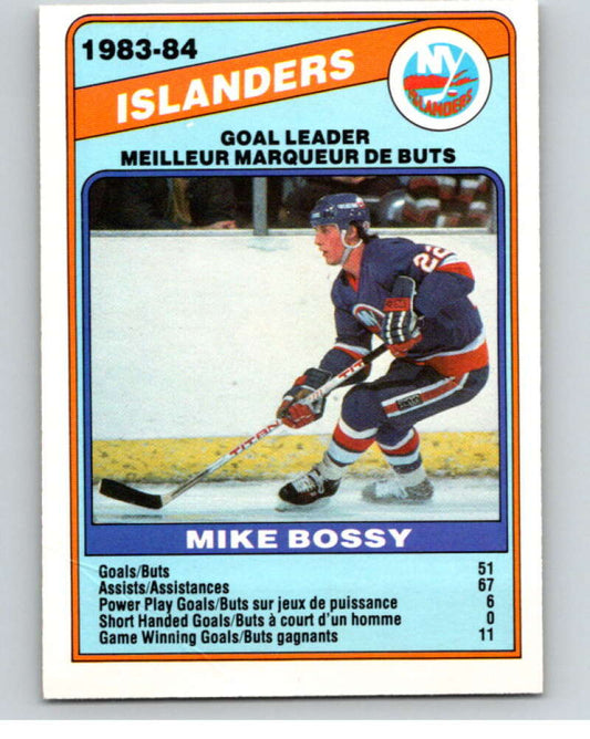 1984-85 O-Pee-Chee #362 Mike Bossy TL  New York Islanders  V64710 Image 1