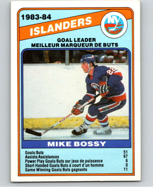 1984-85 O-Pee-Chee #362 Mike Bossy TL  New York Islanders  V64711 Image 1