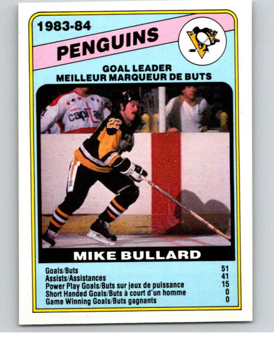 1984-85 O-Pee-Chee #365 Mike Bullard TL  Pittsburgh Penguins  V64716 Image 1