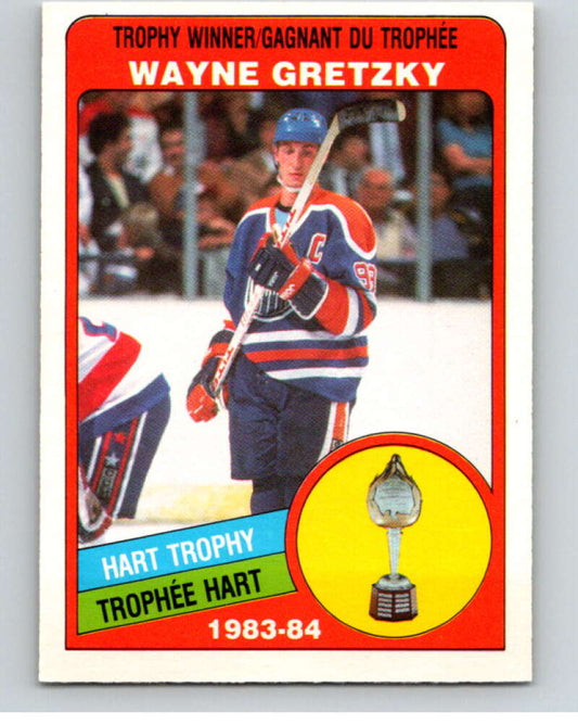 1984-85 O-Pee-Chee #374 Wayne Gretzky TR  Edmonton Oilers  V64737 Image 1