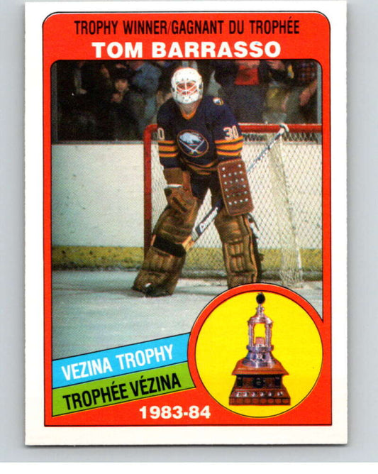 1984-85 O-Pee-Chee #379 Tom Barrasso TR  Buffalo Sabres  V64748 Image 1