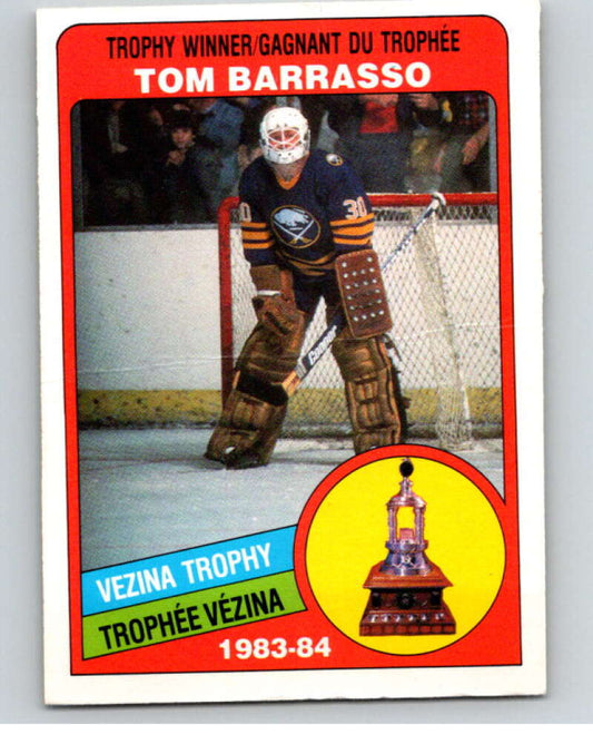 1984-85 O-Pee-Chee #379 Tom Barrasso TR  Buffalo Sabres  V64749 Image 1