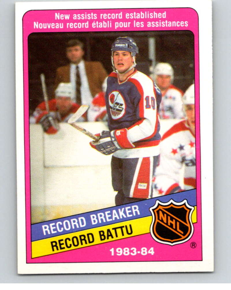 1984-85 O-Pee-Chee #393 Dale Hawerchuk RB  Winnipeg Jets  V64772 Image 1