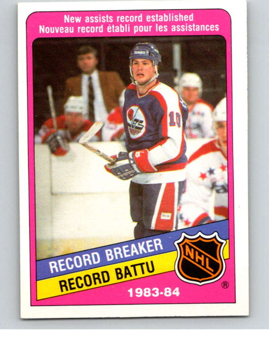 1984-85 O-Pee-Chee #393 Dale Hawerchuk RB  Winnipeg Jets  V64772 Image 1