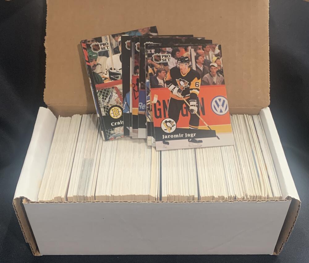 1991-92 Pro Set Hockey Trading Cards - Box Over 400 cards! - Lot #1 Image 1