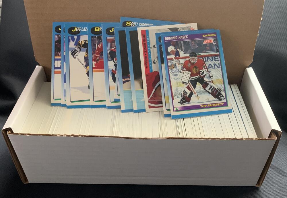 1991-92 Score Canadian English S.2 Hockey Cards - Box Over 500 cards! - Lot #4 Image 1