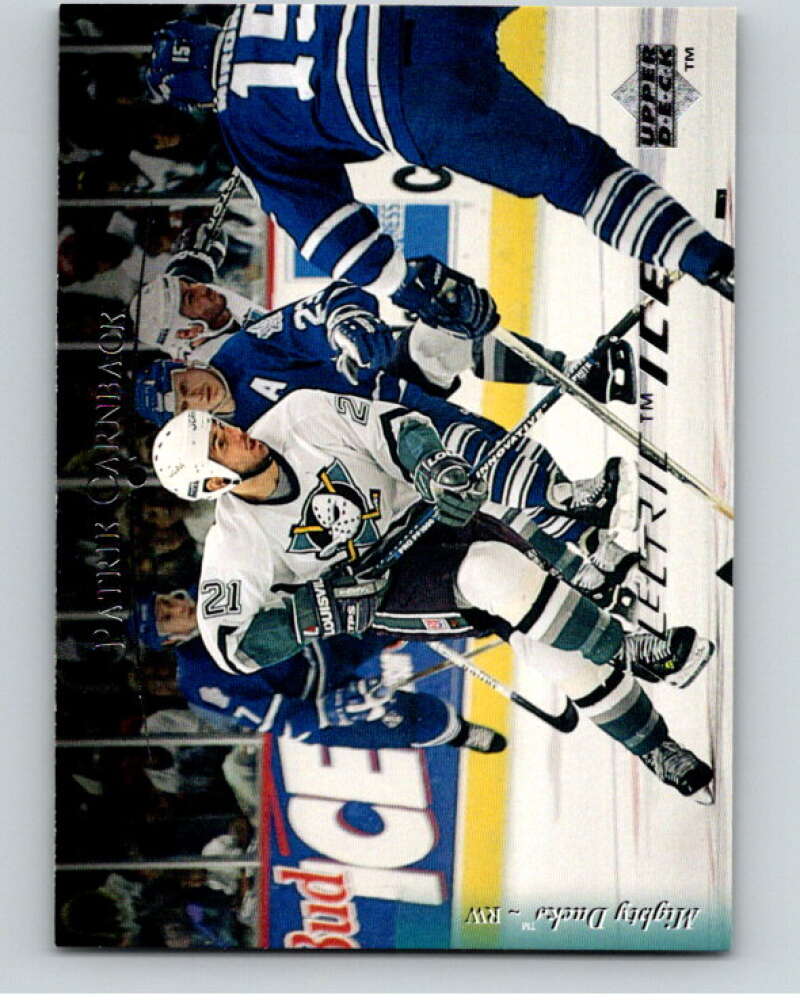 1995-96 Upper Deck Electric Ice #180 Patrik Carnback Ducks  V64897 Image 1