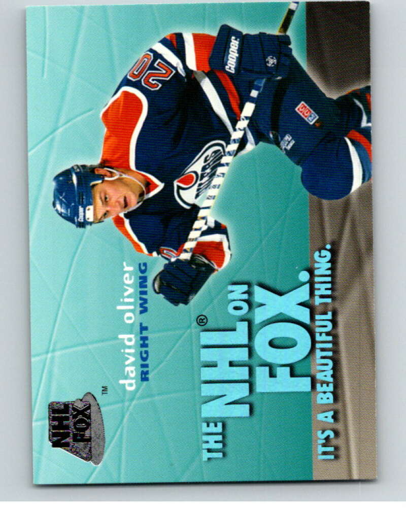 1995-96 SkyBox Impact NHL On Fox #3 David Oliver Oilers  V64950 Image 1