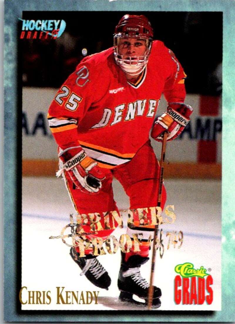 1995-96 Classic Printer's Proofs #75 Chris Kenady  V64962 Image 1