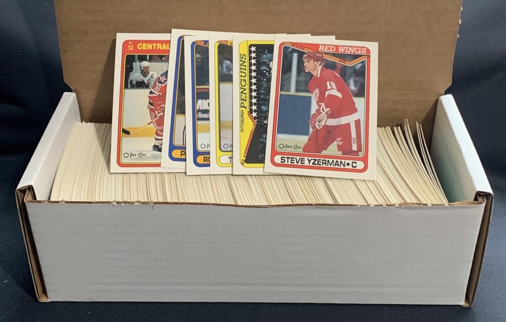 1990-91 O-Pee-Chee Hockey Trading Cards - Box Over 500 cards! - Lot #1 Image 1