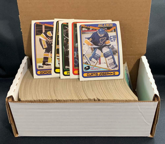 1990-91 Topps Hockey Trading Cards - Box Over 320 cards! - Lot #2 Image 1