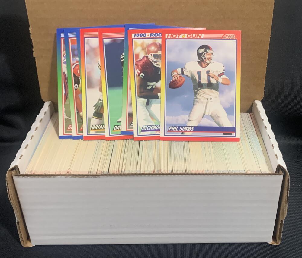 1990 Score Football Trading Cards - Box Over 400 cards! - Lot #1 Image 1