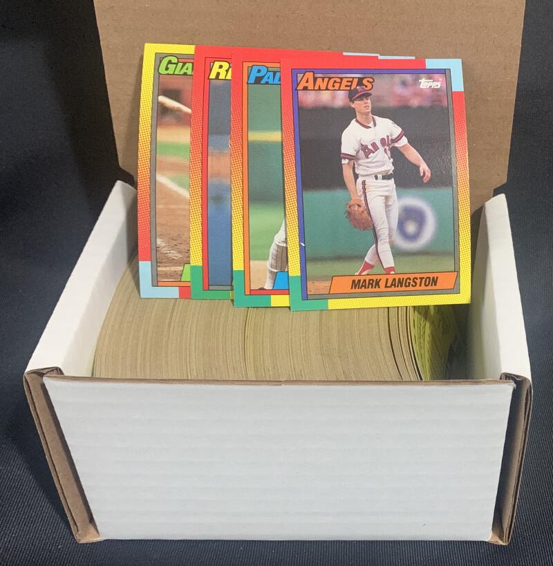 1990 Topps Traded Baseball Trading Cards - Box Over 200 cards! - Lot #1 Image 1