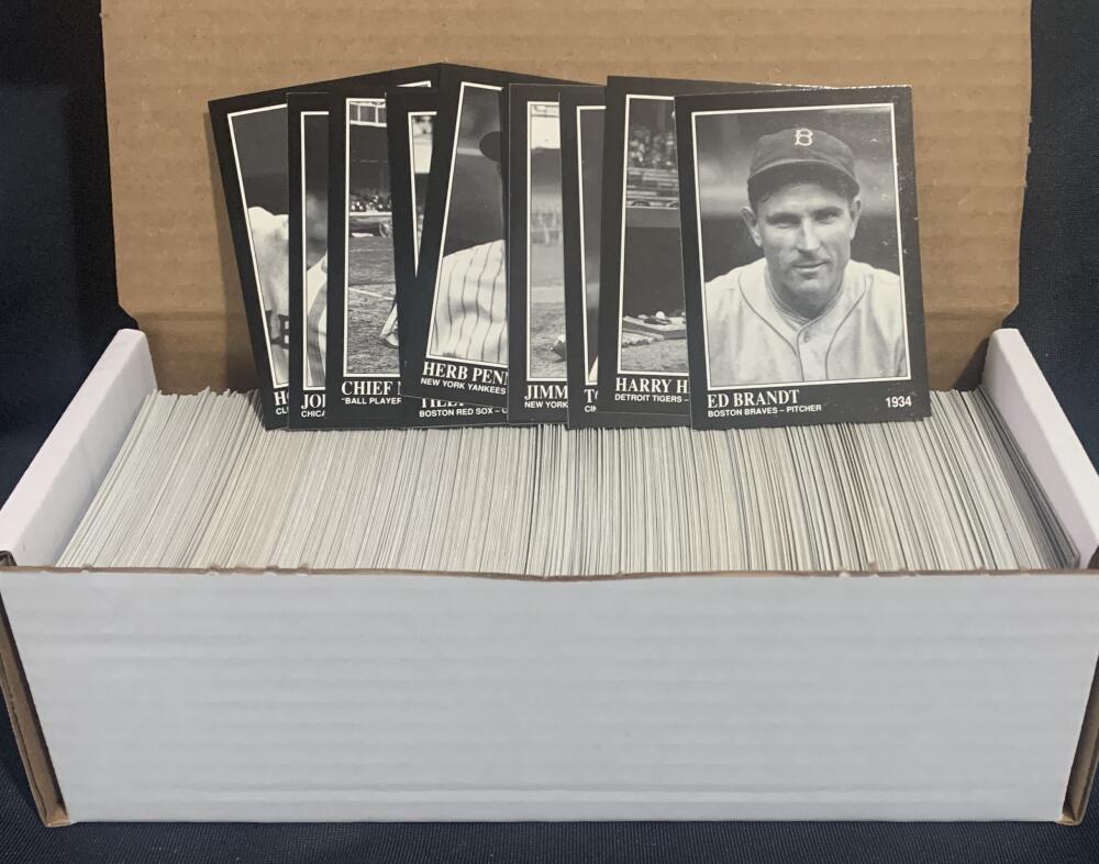 1991 Conlon Baseball Trading Cards - Box Over 520 cards! - Lot #1 Image 1