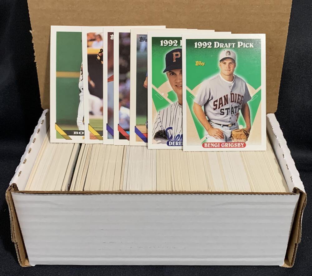 1993 Topps Traded Baseball Trading Cards - Box Over 380 cards! - Lot #1 Image 1