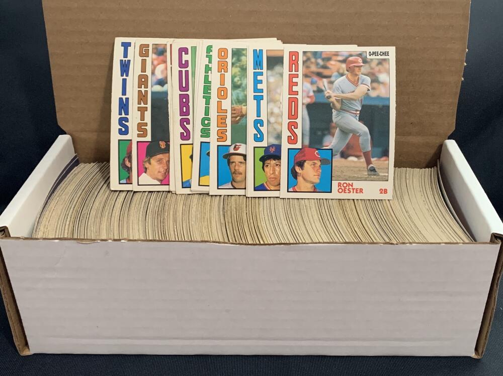 1984 O-Pee-Chee Baseball Trading Cards - Box Over 500 cards! - Lot #1 Image 1