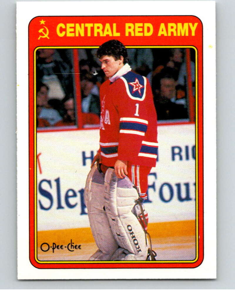 1990-91 O-Pee-Chee Red Army #7R Arturs Irbe   V65013 Image 1