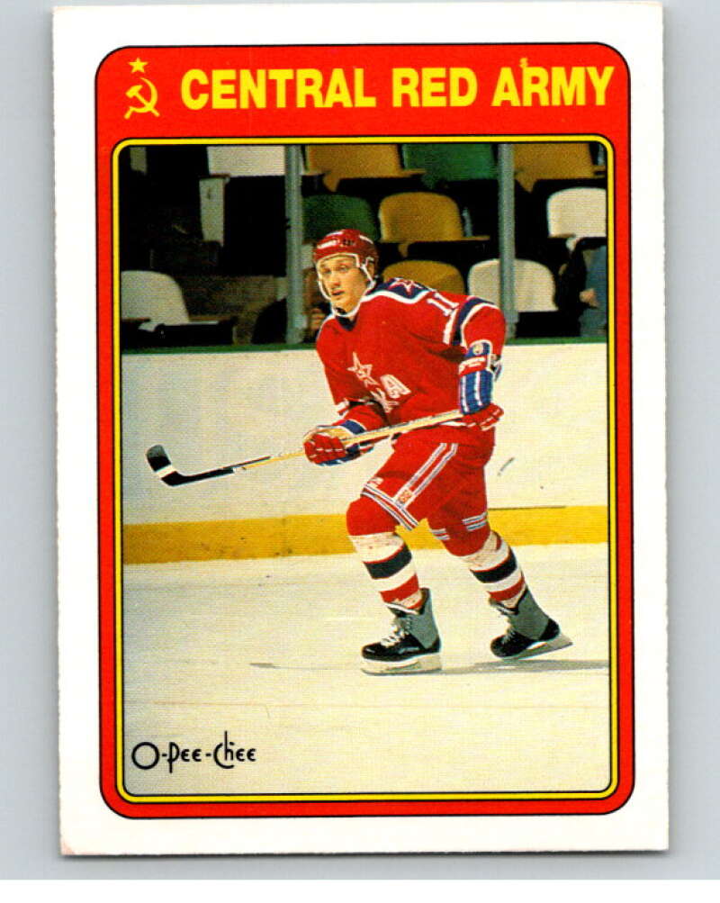1990-91 O-Pee-Chee Red Army #18R Evgeny Davydov   V65022 Image 1