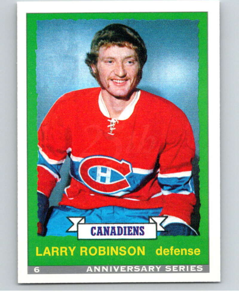 1992-93 O-Pee-Chee 25th Anniversary Inserts #6 Larry Robinson   V65052 Image 1