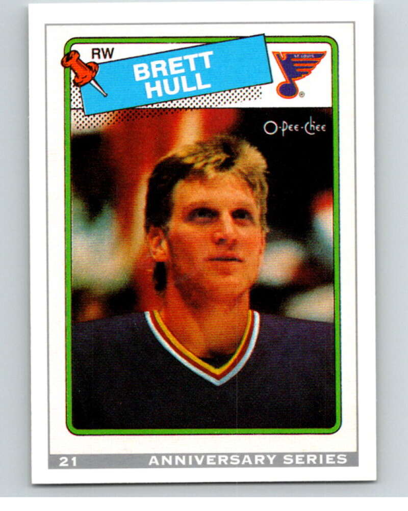 1992-93 O-Pee-Chee 25th Anniversary Inserts #21 Brett Hull   V65106 Image 1