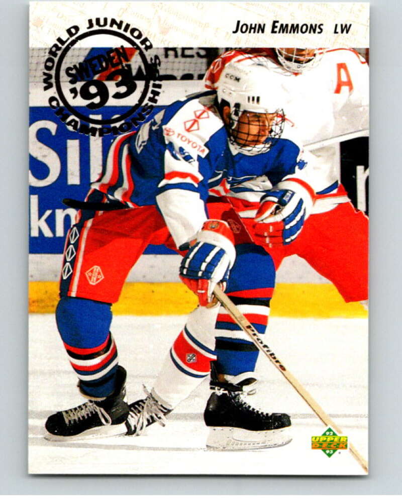1992-93 Upper Deck #608 John Emmons  RC Rookie  V65144 Image 1