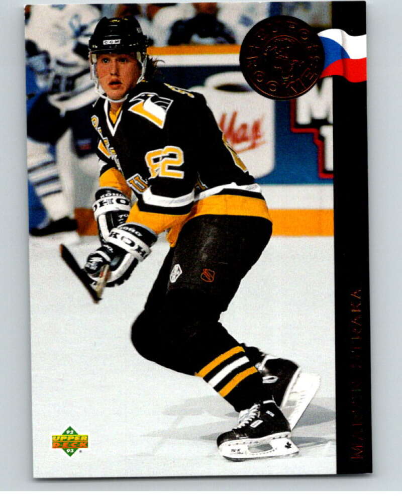 1992-93 Upper Deck Euro-Rookies #ER19 Martin Straka  Pittsburgh Penguins  V65178 Image 1