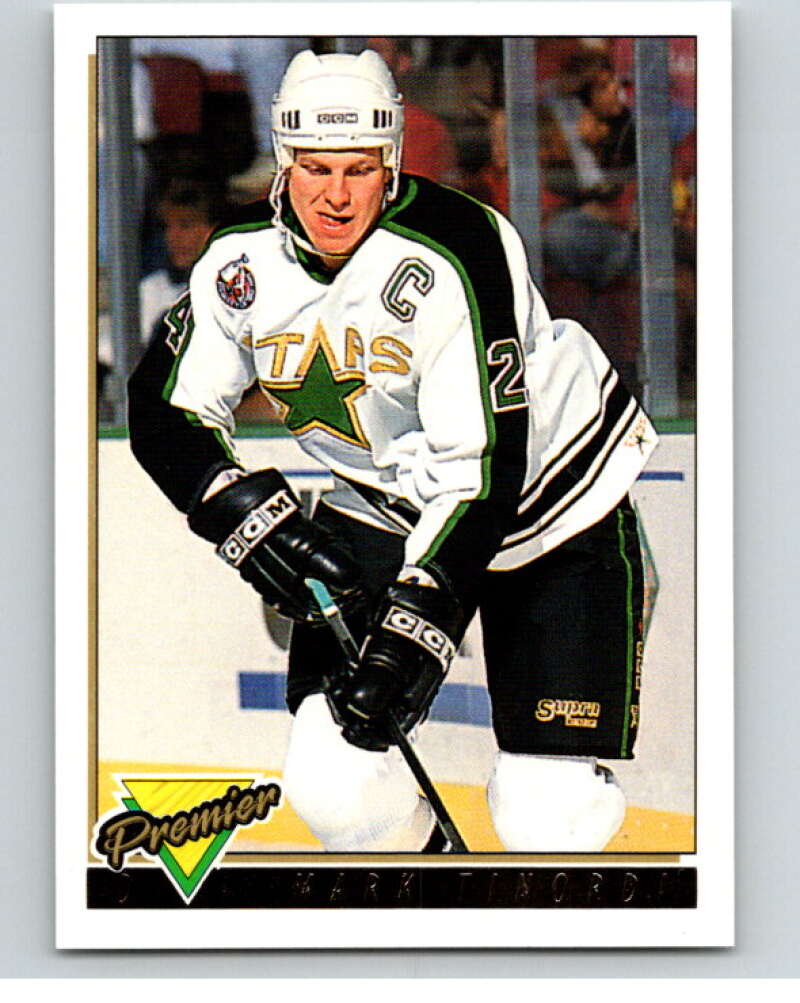 1993-94 Topps Premier Gold #24 Mark Tinordi  Dallas Stars  V65196 Image 1