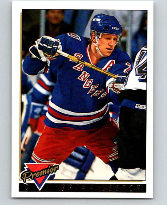 1993-94 Topps Premier Gold #25 Brian Leetch  New York Rangers  V65197 Image 1
