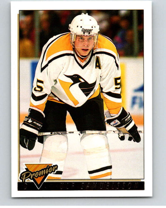 1993-94 Topps Premier Gold #132 Ulf Samuelsson  Pittsburgh Penguins  V65218 Image 1