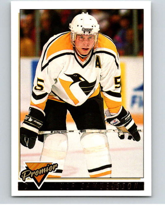 1993-94 Topps Premier Gold #132 Ulf Samuelsson  Pittsburgh Penguins  V65219 Image 1