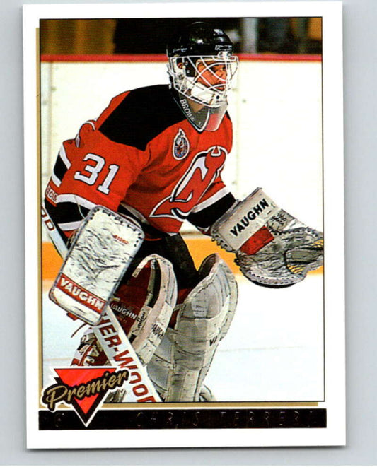 1993-94 Topps Premier Gold #213 Chris Terreri  New Jersey Devils  V65230 Image 1