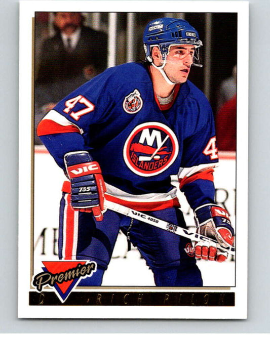 1993-94 Topps Premier Gold #417 Rich Pilon  New York Islanders  V65254 Image 1