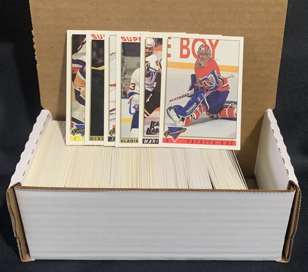 1993-94 Topps Premier Hockey Trading Cards - Box Over 350 cards! - Lot #1 Image 1