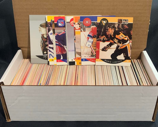 1990-91 Pro Set Hockey Trading Cards - Box Over 500 cards! - Lot #1 Image 1