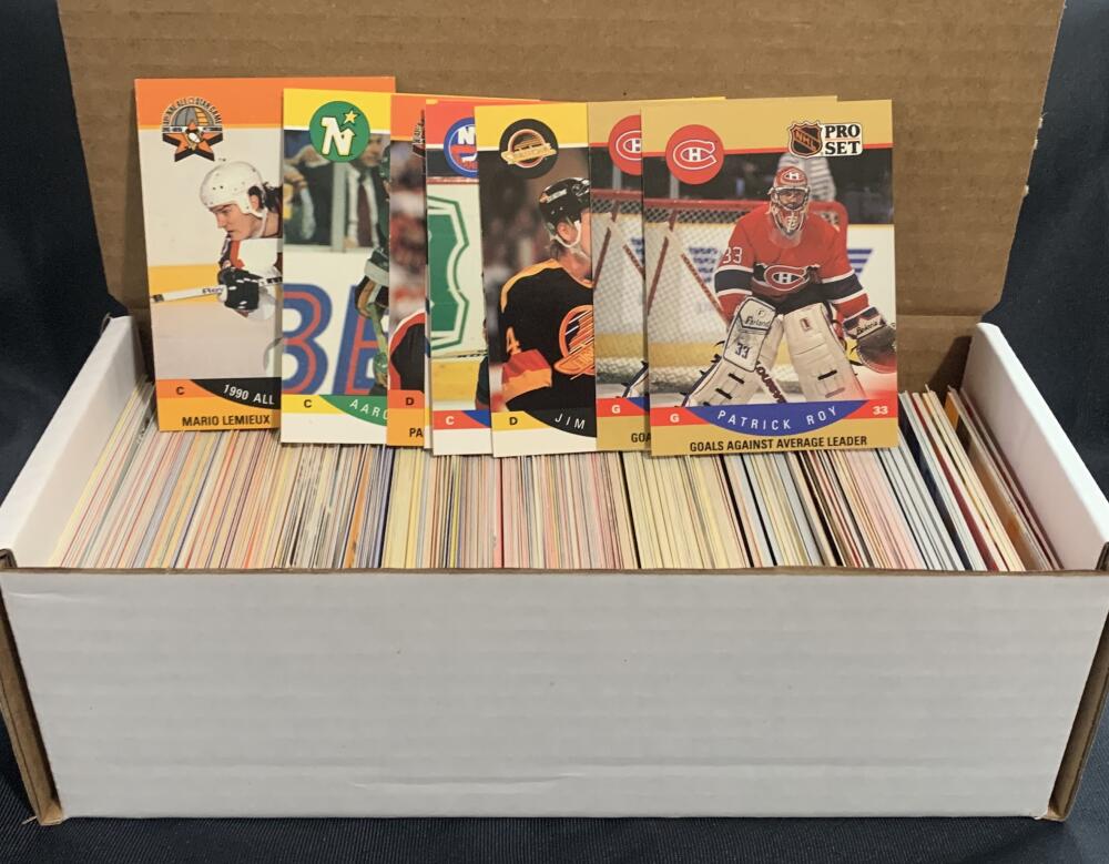 1990-91 Pro Set Hockey Trading Cards - Box Over 500 cards! - Lot #3 Image 1